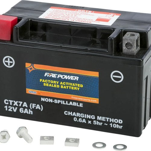 Yamaha 2004-2009 YJ125 Vino 125 FirePower Factory Activated Battery CTX7A-BS FA