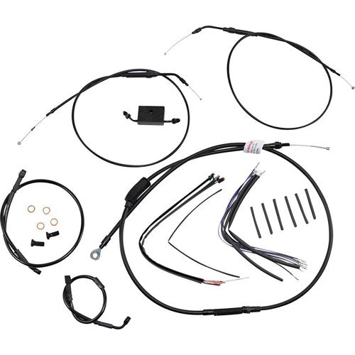 Burly Brand Extended Handlebar Cable And Brake Line Kit | B30-1267