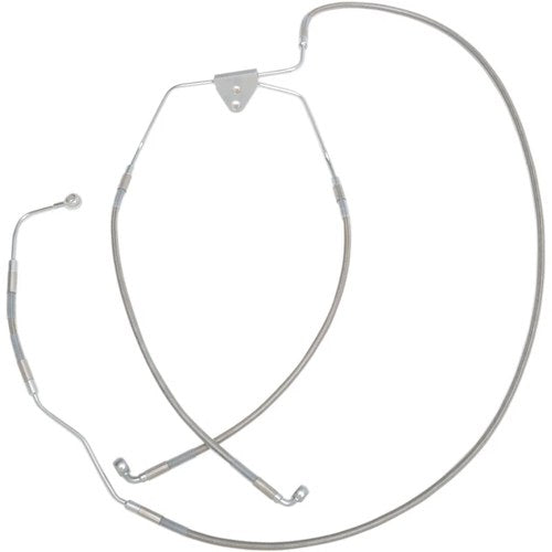 Drag Specialties Front Brake Line Flht 09-13 ABS Stainless Steel | 691183