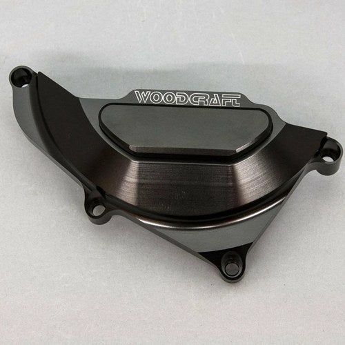 Yamaha MT-03 2018-2025 Woodcraft Lhs Stator Cover Engine Protector - Black Plate