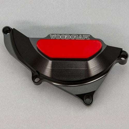 Yamaha MT-03 2018-2025 Woodcraft Lhs Stator Cover Engine Protector - Red Plate