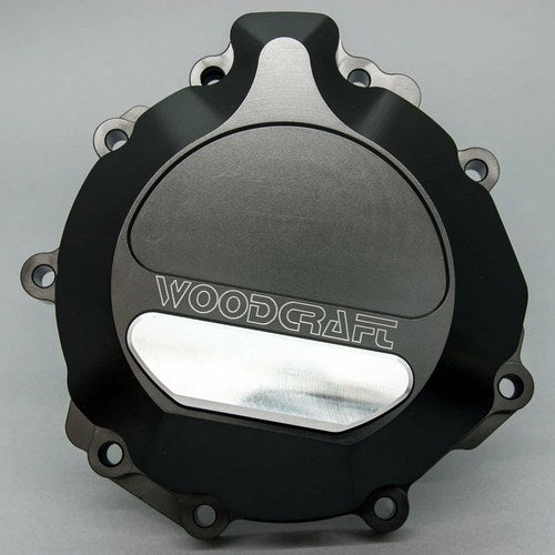 Kawasaki 2007-2025 ZX6R Woodcraft Racing Lhs Engine Stator Cover - Silver Plate