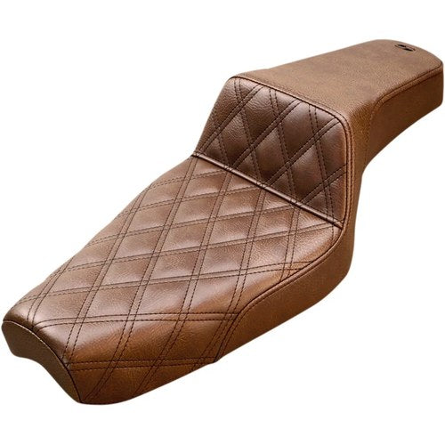 Saddlemen Step Up 2-Up Seat Diamond XL w/ 4.5 Gallon Tanks (Brown) 807-03-172BR