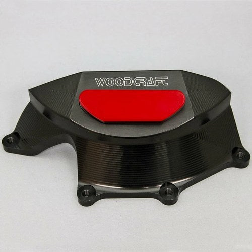 Aprilia 2011-2024 Tuono V4 Woodcraft Clutch Cover Engine Protector - Red Plate