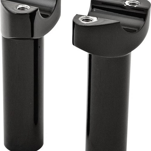 HardDrive Forged Straight Handlebar Risers 4-1/2in Rise - Black | H57-6076BF-4.5