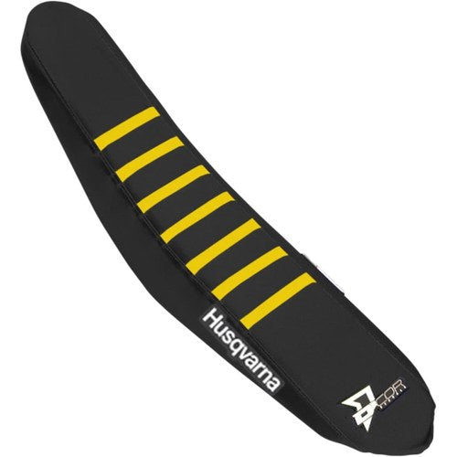 D'Cor Visuals Seat Cover Black W/Yellow Ribs Hus | 30-70-101