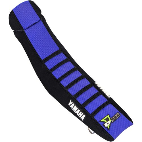 D'Cor Visuals Seat Cover Black/Blue Black Ribs Yam | 30-50-066