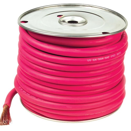 Grote Battery Cable, 4 Grade - 25ft. Roll - Red | 82-6717