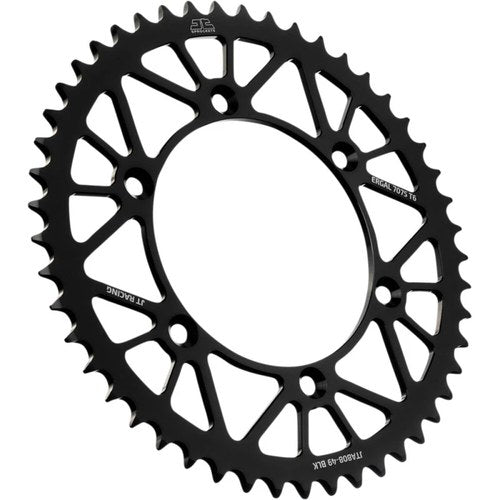 JT Sprockets Rear Racelite Sprocket Alum 49T-520 Blk Kaw/Suz | JTA808.49BLK