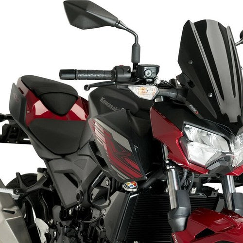 Puig Naked New Generation Sport Windscreen, Black | 3548N