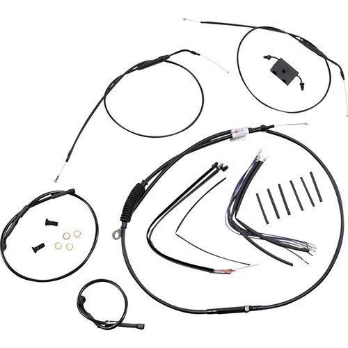 Burly Brand Extended Handlebar Cable And Brake Line Kit | B30-1229