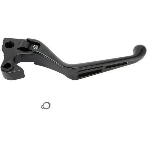 Drag Specialties Black Slotted Clutch Lever | H07-0602MB-C