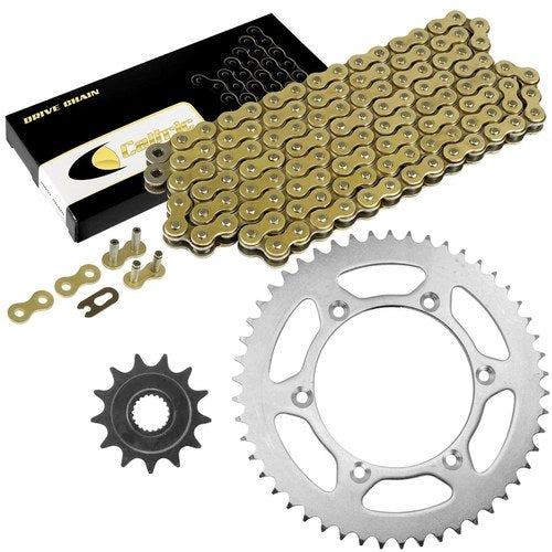 Drive Chain & Sprockets Kit for Yamaha WR250F WR 250F 2007-2017 Gold