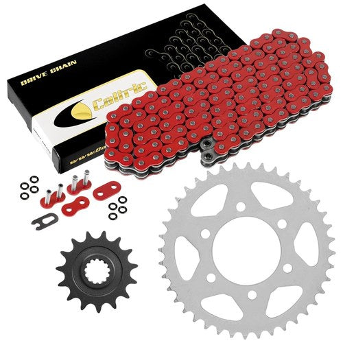 Red O-Ring Drive Chain & Red Sprocket Kit for Kawasaki ZX1000 Ninja ZX10R 06 07