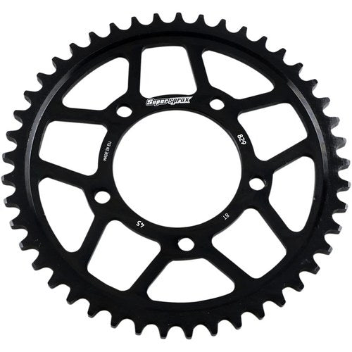 Supersprox Edge Rear Sprocket - Black - 45-Tooth | RFA-829-45-BLK