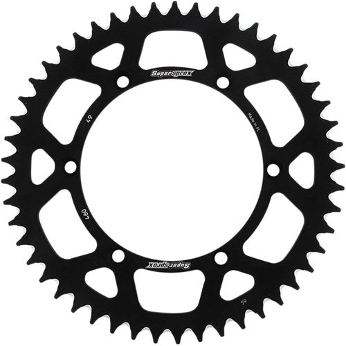 Supersprox Rear Sprocket Aluminum 49T-520 Blk Kaw | RAL-460-49-BLK