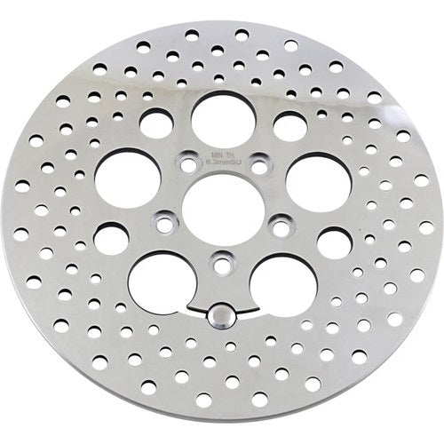 Drag Specialties Drilled Brake Rotor - Rear - 11.8" - Touring | B06-0189ASP