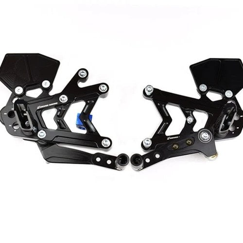 Kawasaki 2019-2020 ZX6R ZX636 Driven TT Rearset - Adjustable - STANDARD/GP