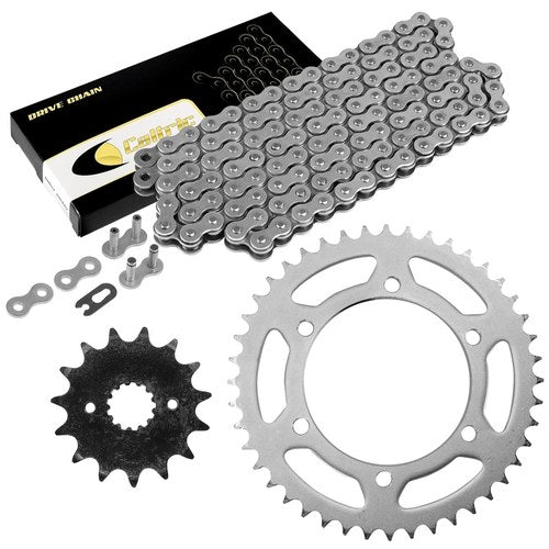 Celox Drive Chain & Sprockets Kit fits Kawasaki KL250 KLR250 1984-2005 / Steel