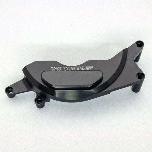 Kawasaki 2019-2023 Z400 Woodcraft Lhs Stator Cover Protector - Black Plate
