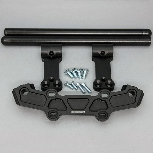 Yamaha 2017 FZ-10 Woodcraft Racing Clipon Bar Handlebar Adapter Plate - 3" Mount