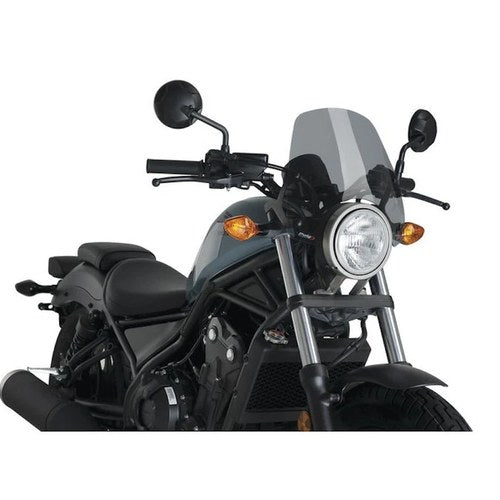 Honda 2017-2022 Rebel 300 500 Puig Windscreen Naked New Gen Sport Smoke