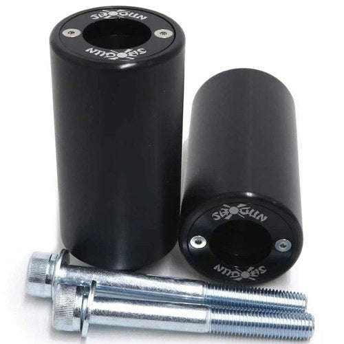 Yamaha FJ09 15-17 FZ-09 14-16 Shogun P2A Frame Sliders NO Cut Black