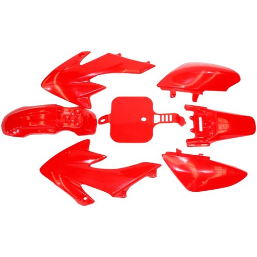 Red Plastics Guard Fairing Fender Kit CRF50 110cc 125cc Pit Pro Trail Dirt Bike