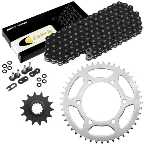 Black O-Ring Drive Chain & Sprockets for Kawasaki EX250J Ninja 250R 2008-2012