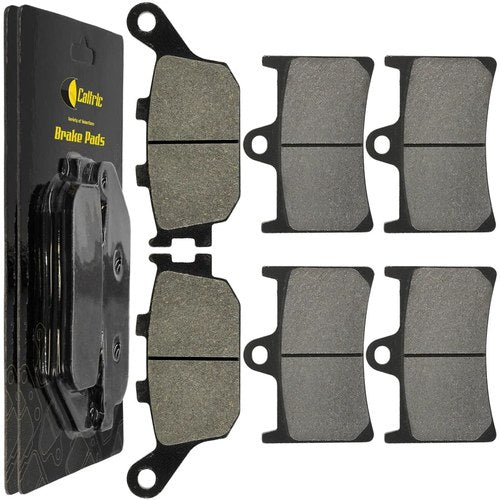Caltric Front and Rear Brake Pads for Yamaha R6 YZFR6 YZF-R6 YZF-R6S 2003-2018