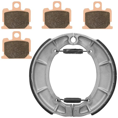 Front Brake Pads & Rear Brake Shoes for Yamaha XJ750R Seca 750 1981 1982 1983