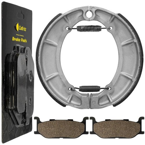 Front Brake Pasd & Rear Shoes for Yamaha XVS650At V-Star 650 Silverado 2003-10