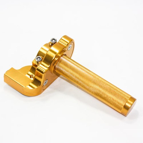 Gold CNC Quarter Turn Quick Twist Throttle Housing Grip Pit Pro Trail Dirt Bike