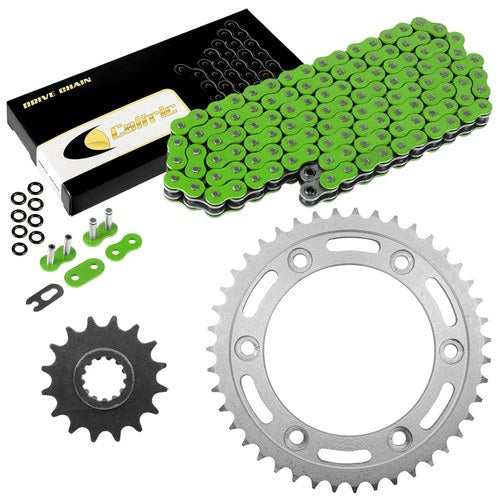 Green O-Ring Drive Chain & Sprockets for Honda CBR929RR CBR954RR 2000-2003