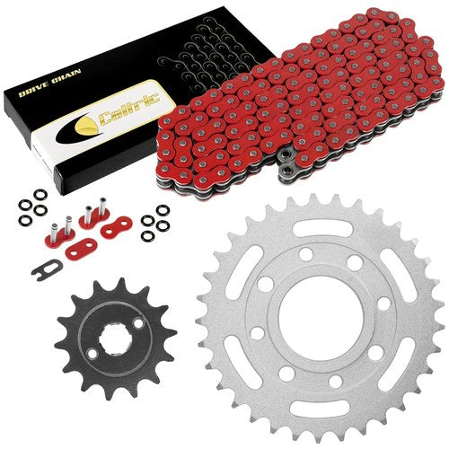 Red O-Ring Drive Chain & Sprockets Kit for Honda CB250 Nighthawk 250 1991-2008