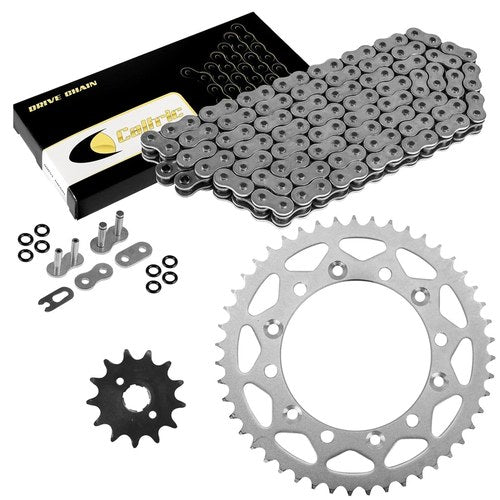 O-Ring Drive Chain W/Front Rear Sprockets Kit for Honda XR200R 1986-2002