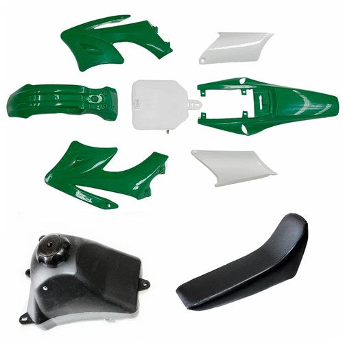Green Apollo Orion Fender Fairing Kit+ Seat + Fuel Tank 125cc Pit Pro Dirt Bike