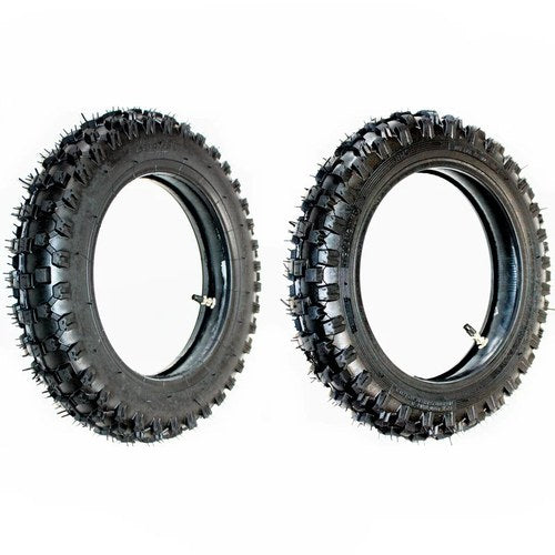 2.50- 10" Front & 3.00- 10" 10 Inch Rear Knobby Tyre Tire Tube Pit Pro Dirt Bike
