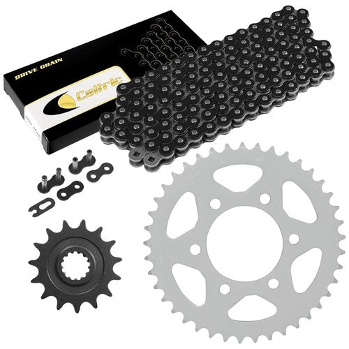 Black Drive Chain And Sprocket Kit for Kawasaki Ninja 1000 ZX1000 Abs 2011-17