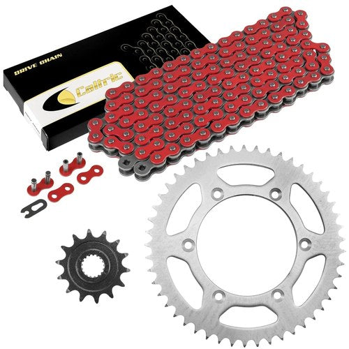 Red Drive Chain And Sprocket Kit for Suzuki RM-Z450 2005 2006 2007