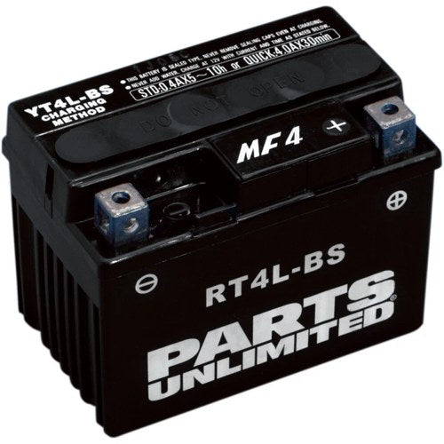 Parts Unlimited Agm Maintenance-Free Battery RTX4LBS .18 Liter (RT4L-BS)
