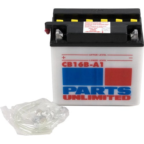 Parts Unlimited 12V Heavy-Duty Battery YB16BA1 (RCB16B-A1)