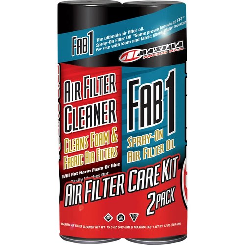 Maxima Racing Oil Foam & Fabric Motorcycle Air Filter Cleaner and Oil Kit