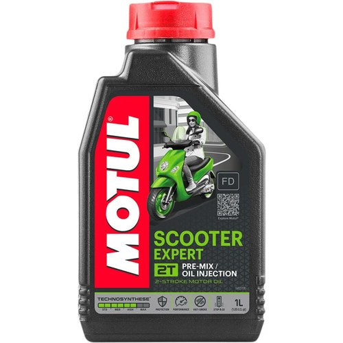 Motul Scooter Expert 2T Semi-Synthetic Oil Injection/Premix 2-Stroke Oil 1 Liter