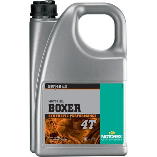Motorex Boxer 4T Full Synthetic 4-Stroke Motor Oil | 5W-40 | 4 Liter | 113232