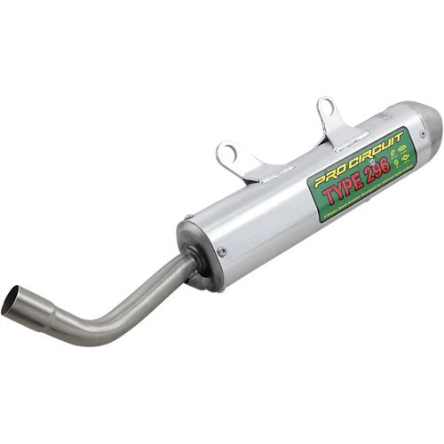 Pro Circuit Type 296 Spark Arrestor Silencer (Aluminum; Brushed) 1351925