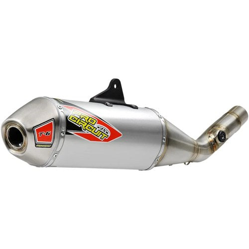 Pro Circuit T-6 Slip-On Exhaust System (Natural) 0141925A