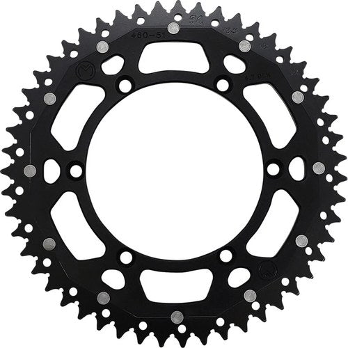 Moose Racing 51T Dual Rear Sprocket (Black) 51-tooth | 1210-1496