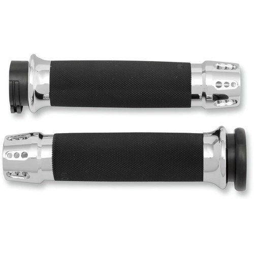 Avon Custom Contour Grips for H-D Motorcycles w/Cable Throttle (GATLIN Chrome)