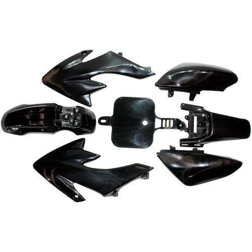 Black Plastics Guard Fairing Fender Kit CRF50 110 125cc Pit Pro Trail Dirt Bike